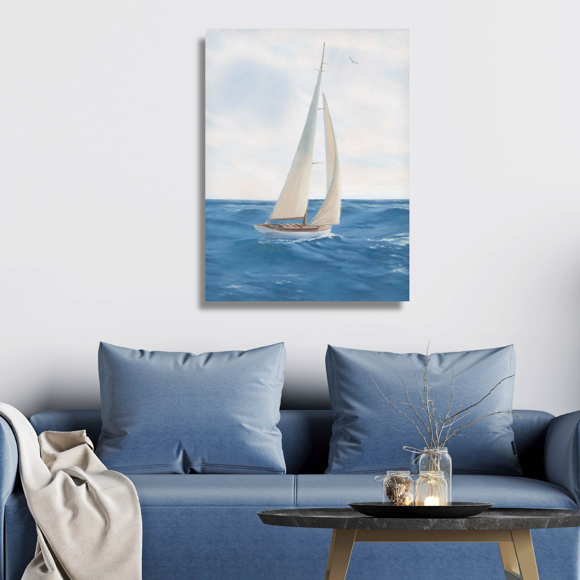 A Day at Sea I - Gallery-Wrapped Canvas Wall Art