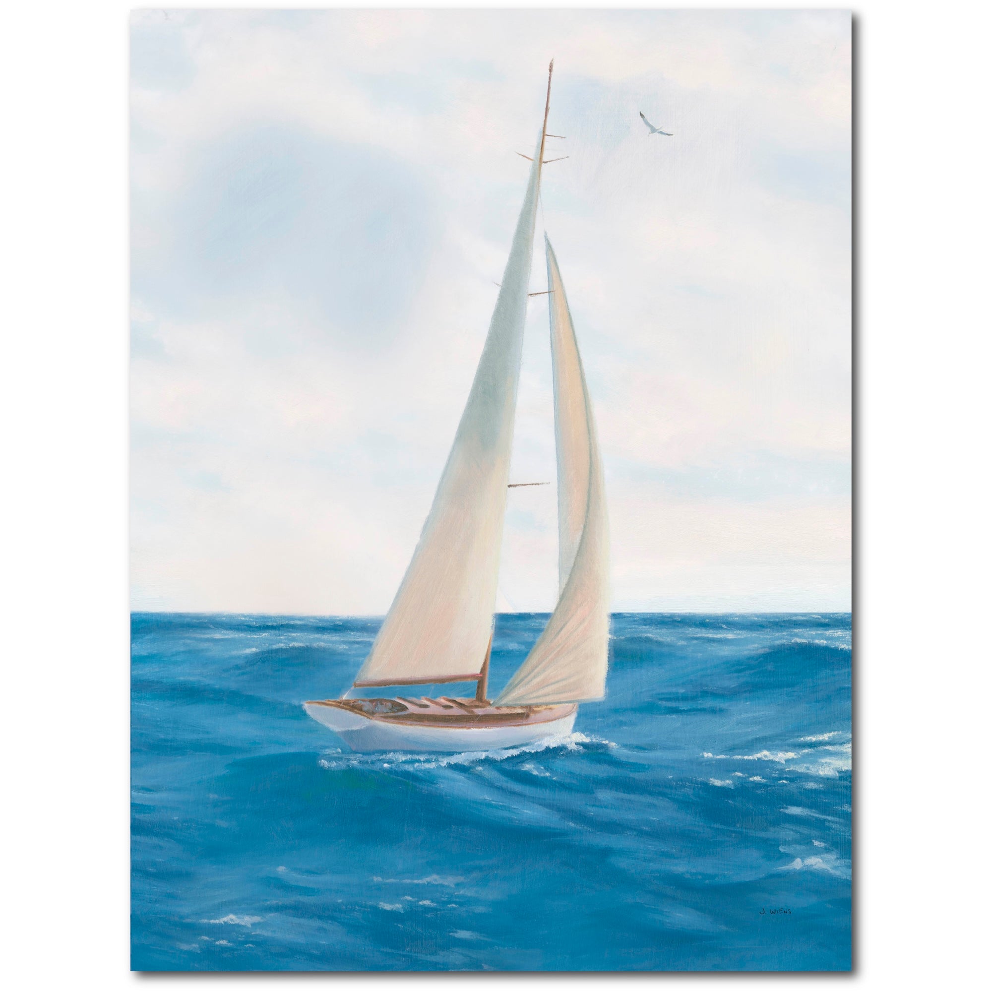 A Day at Sea I - Gallery-Wrapped Canvas Wall Art