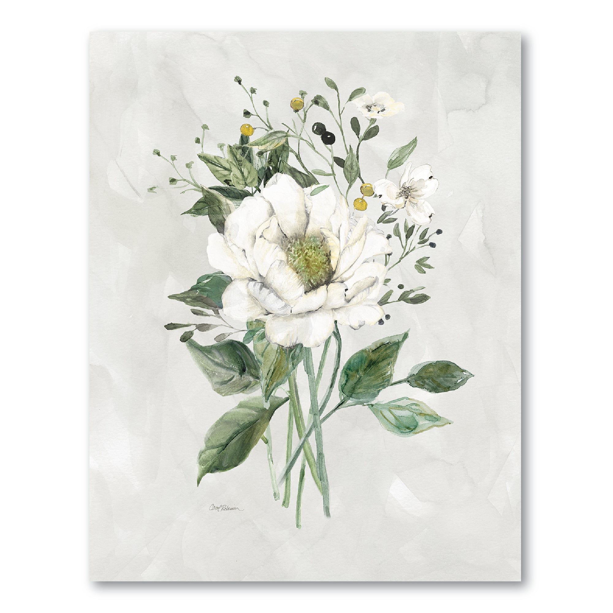 Antique Botanical IV Gallery-Wrapped Canvas Wall Art