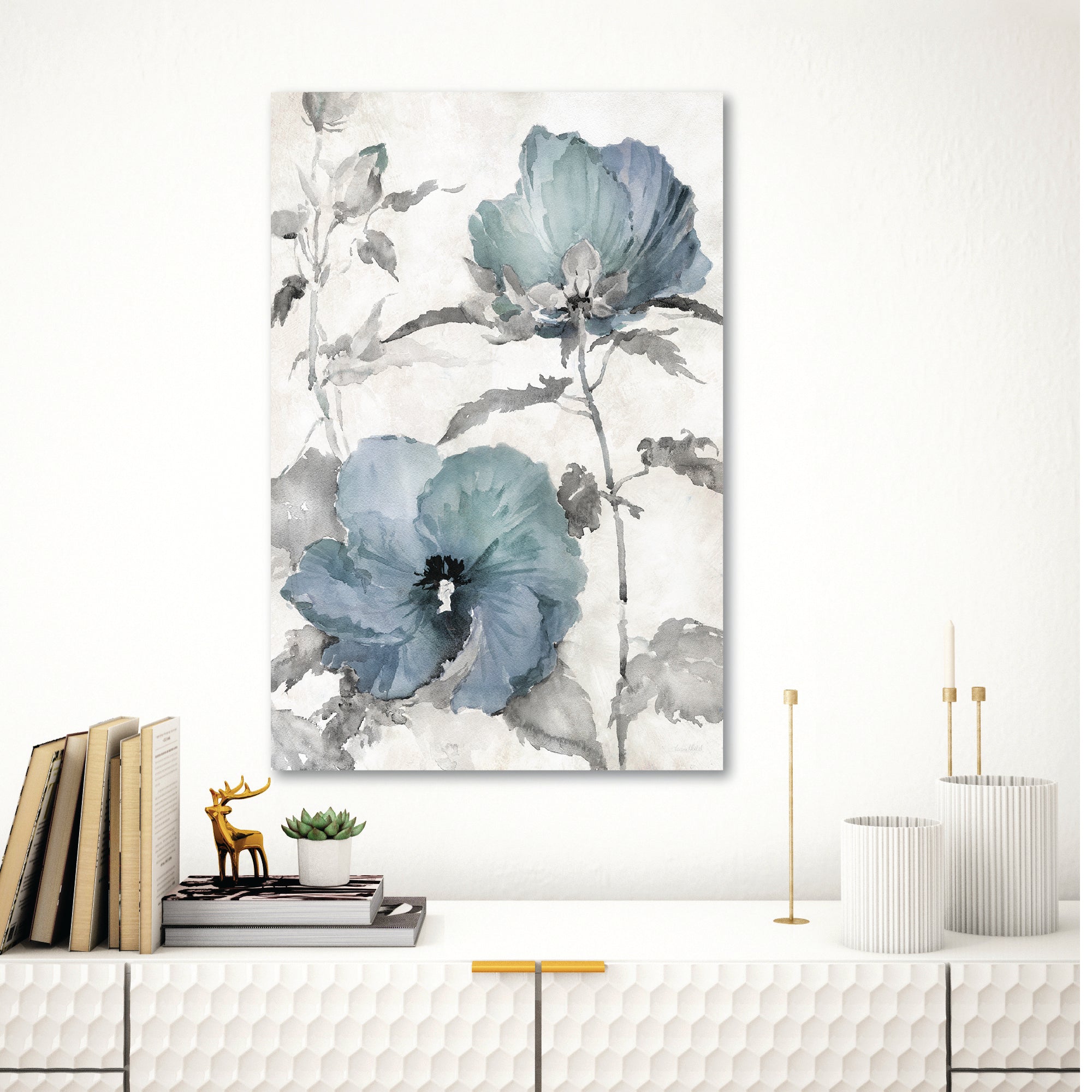 Cottage Blue I Gallery-Wrapped Canvas Wall Art