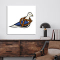Pretzel Pigeon - Gallery Wrapped Canvas - Tine Bird Collection