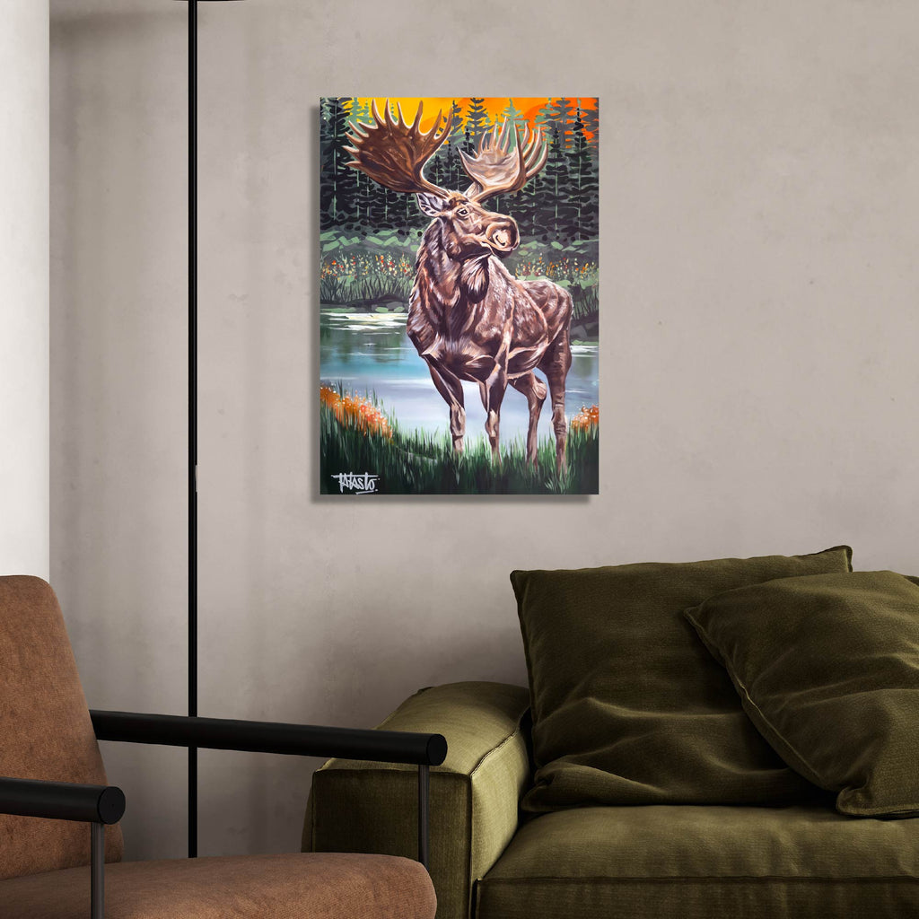Moose - Todd Laslo Collection - Gallery Wrapped Canvas
