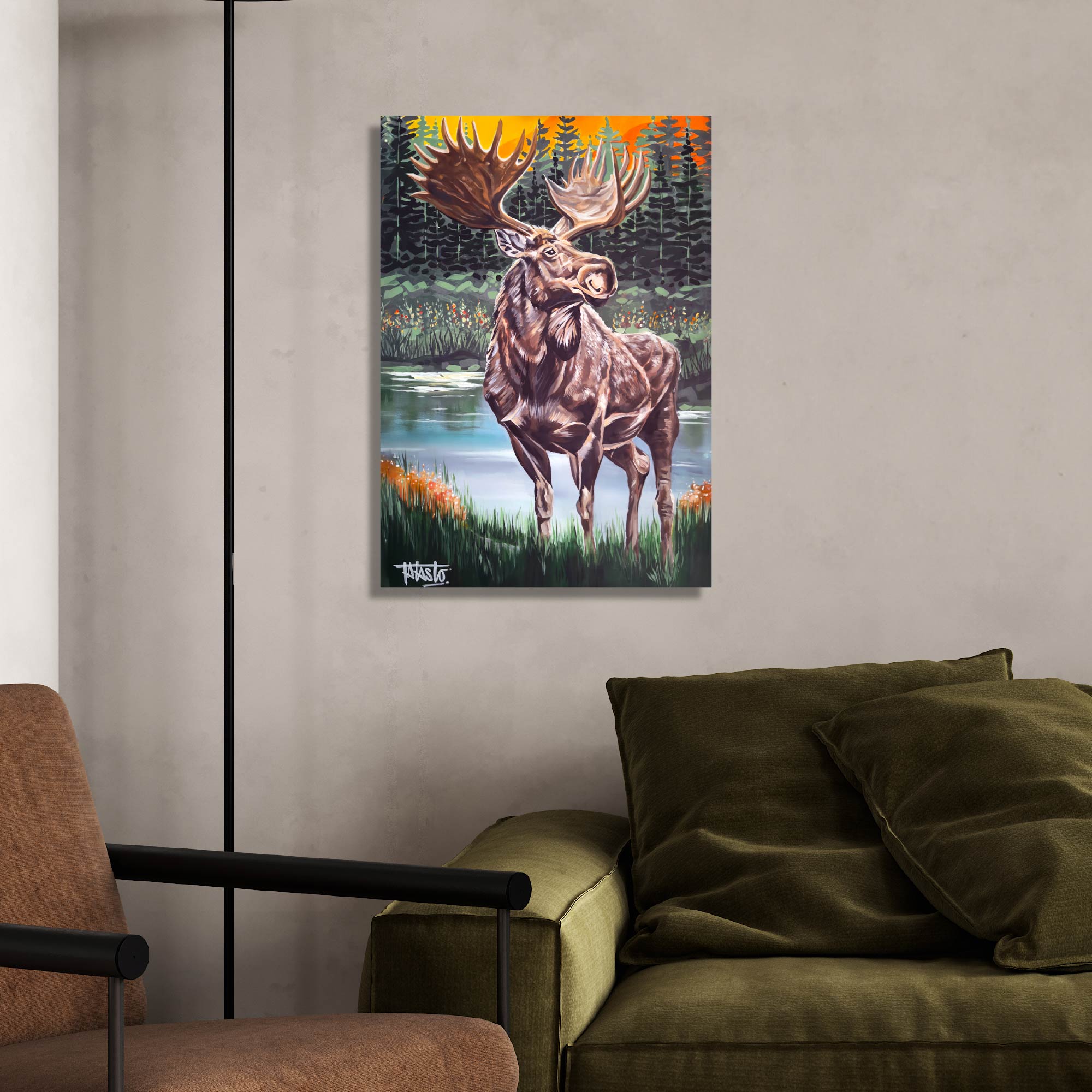 Moose - Todd Laslo Collection - Gallery Wrapped Canvas