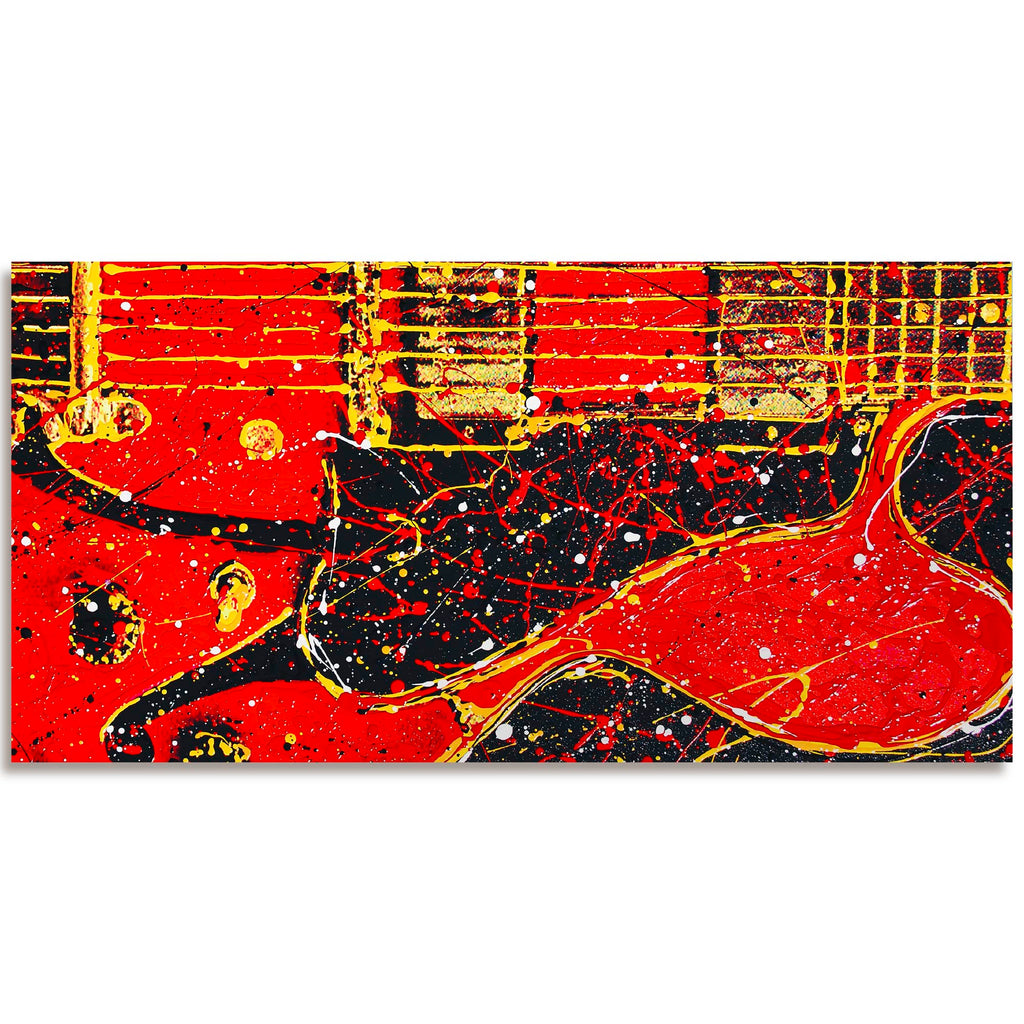 Studio Series - Red Guitar - Gallery Wrapped Canvas - Robert Holton Collection