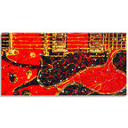 Studio Series - Red Guitar - Gallery Wrapped Canvas - Robert Holton Collection