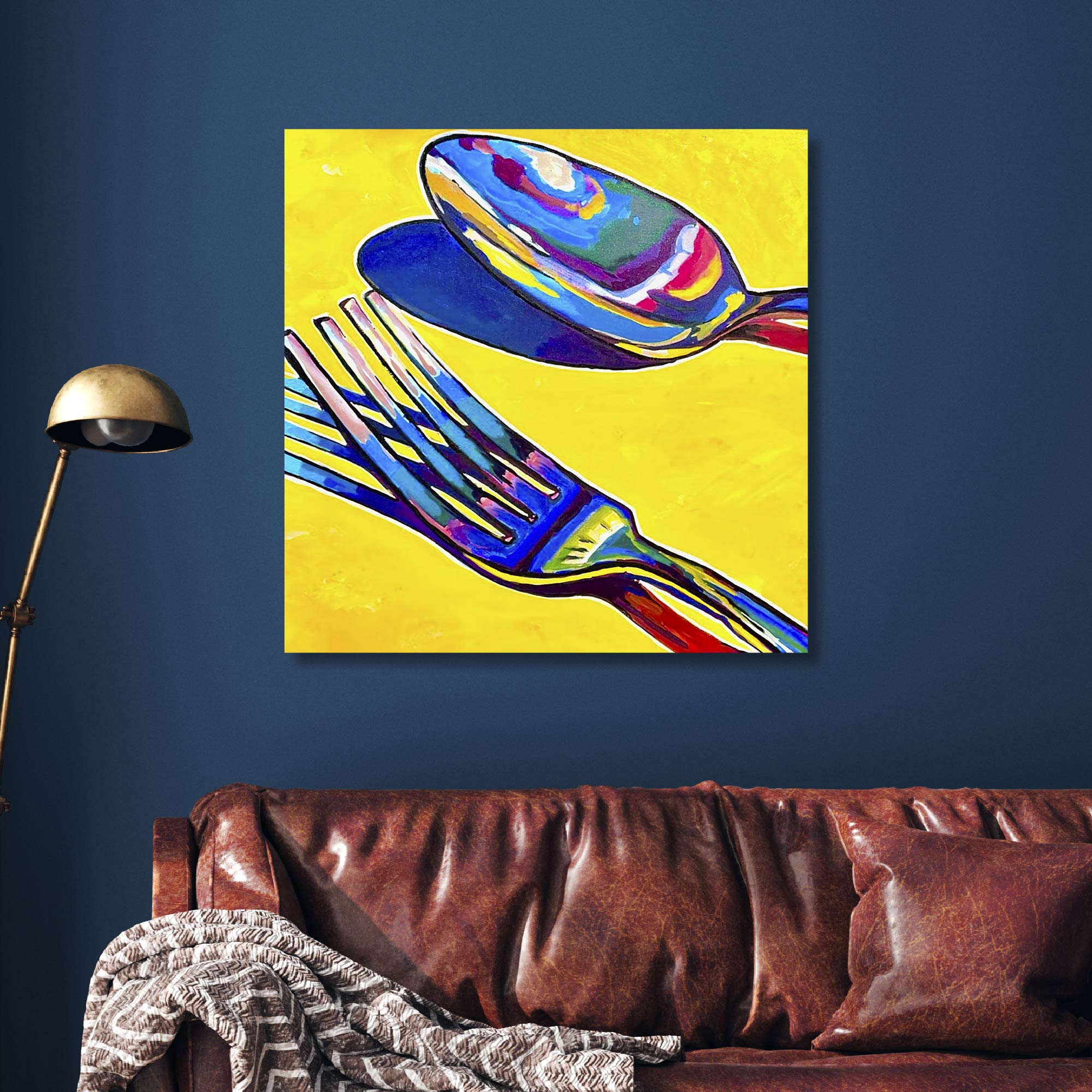 Fork & Spoon - Gallery Wrapped Canvas - Robert Holton Collection