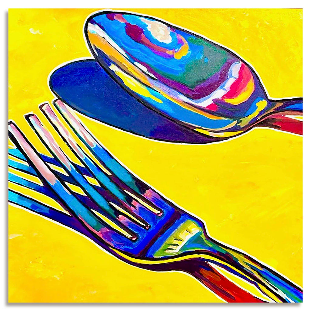 Fork & Spoon - Gallery Wrapped Canvas - Robert Holton Collection
