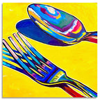 Fork & Spoon - Gallery Wrapped Canvas - Robert Holton Collection