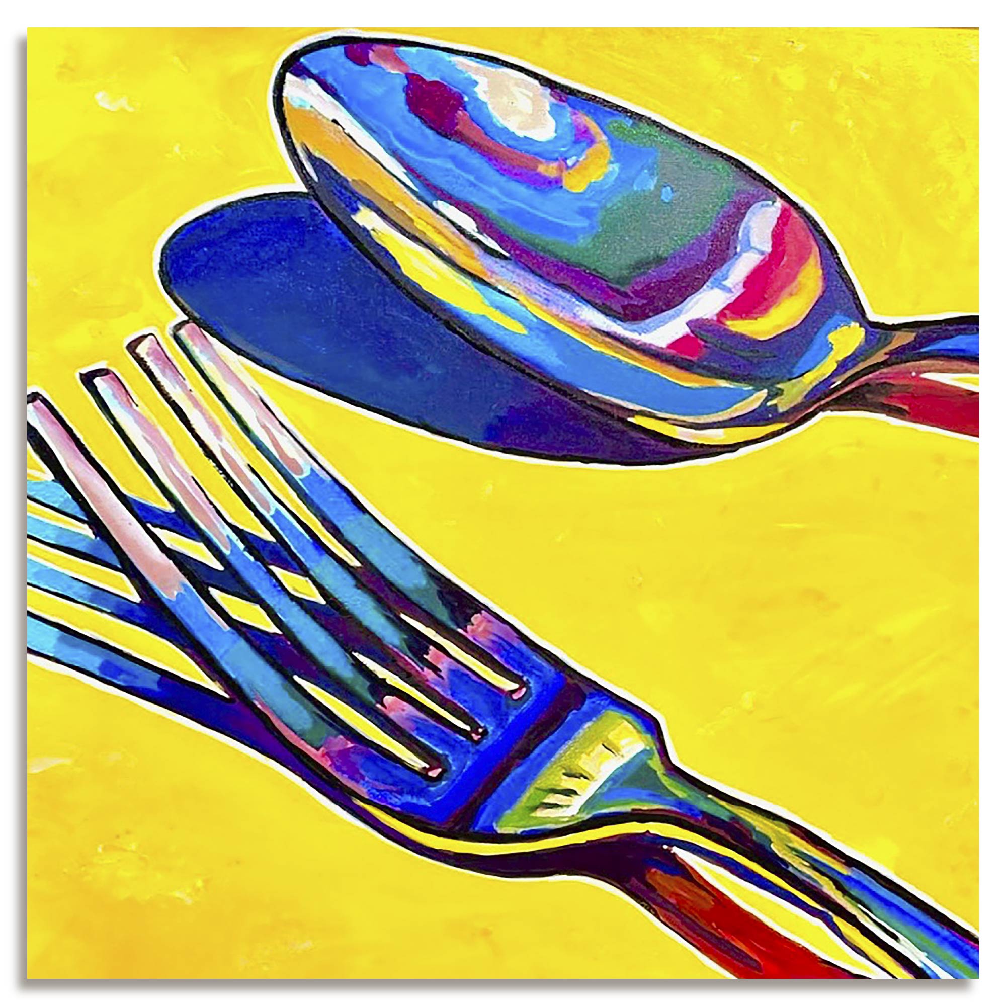Fork & Spoon - Gallery Wrapped Canvas - Robert Holton Collection