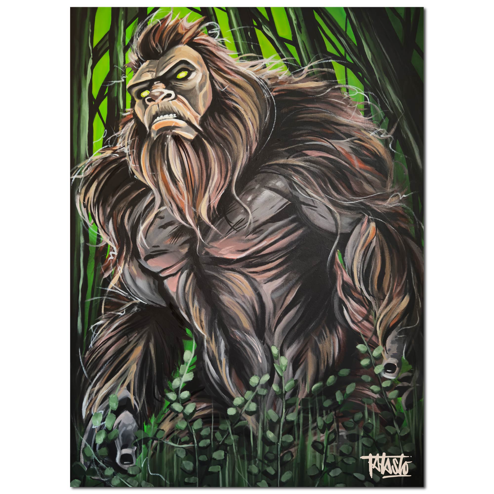 Studio Series - Green Bigfoot - Gallery-Wrapped Canvas Wall Art