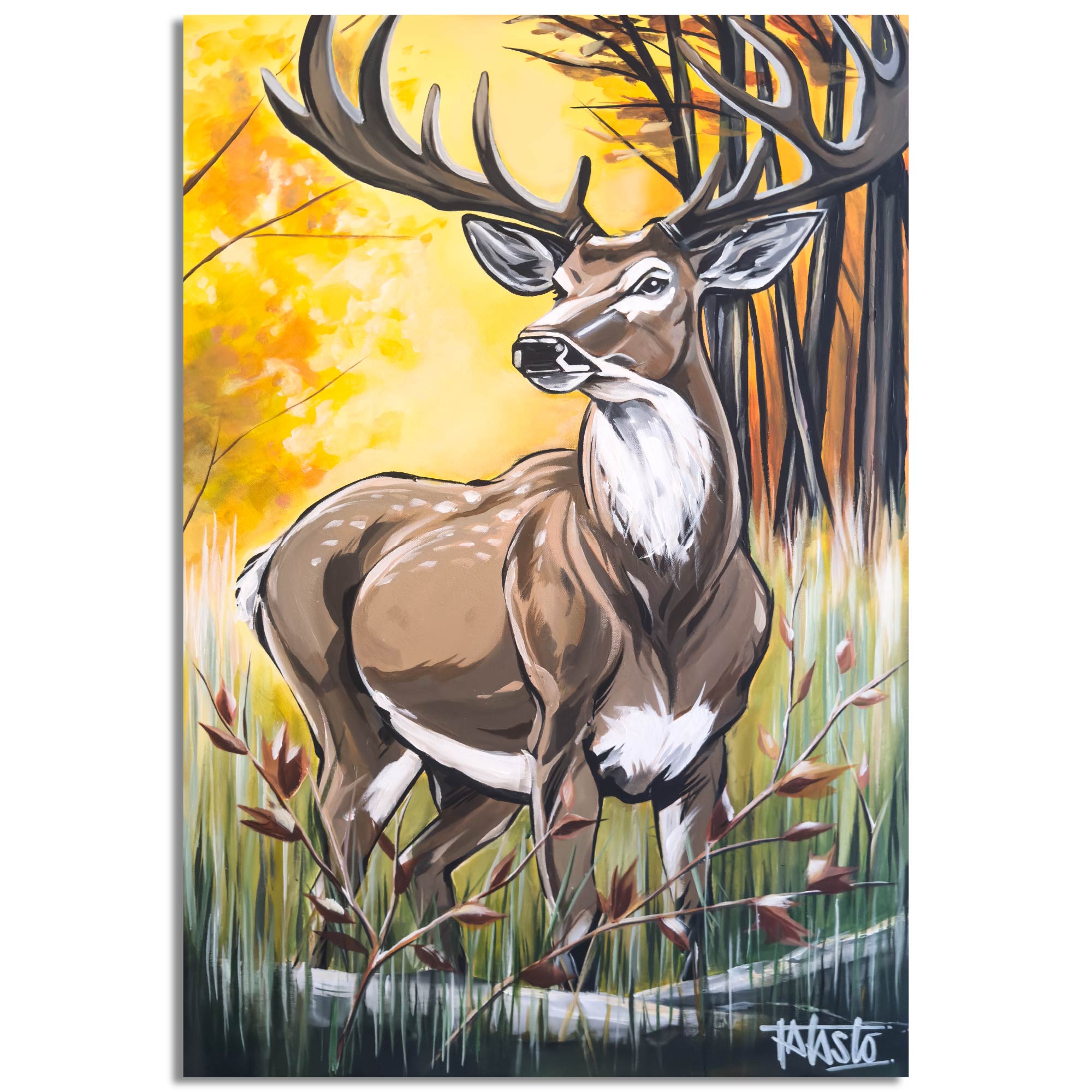 Deer - Todd Laslo Collection - Gallery Wrapped Canvas