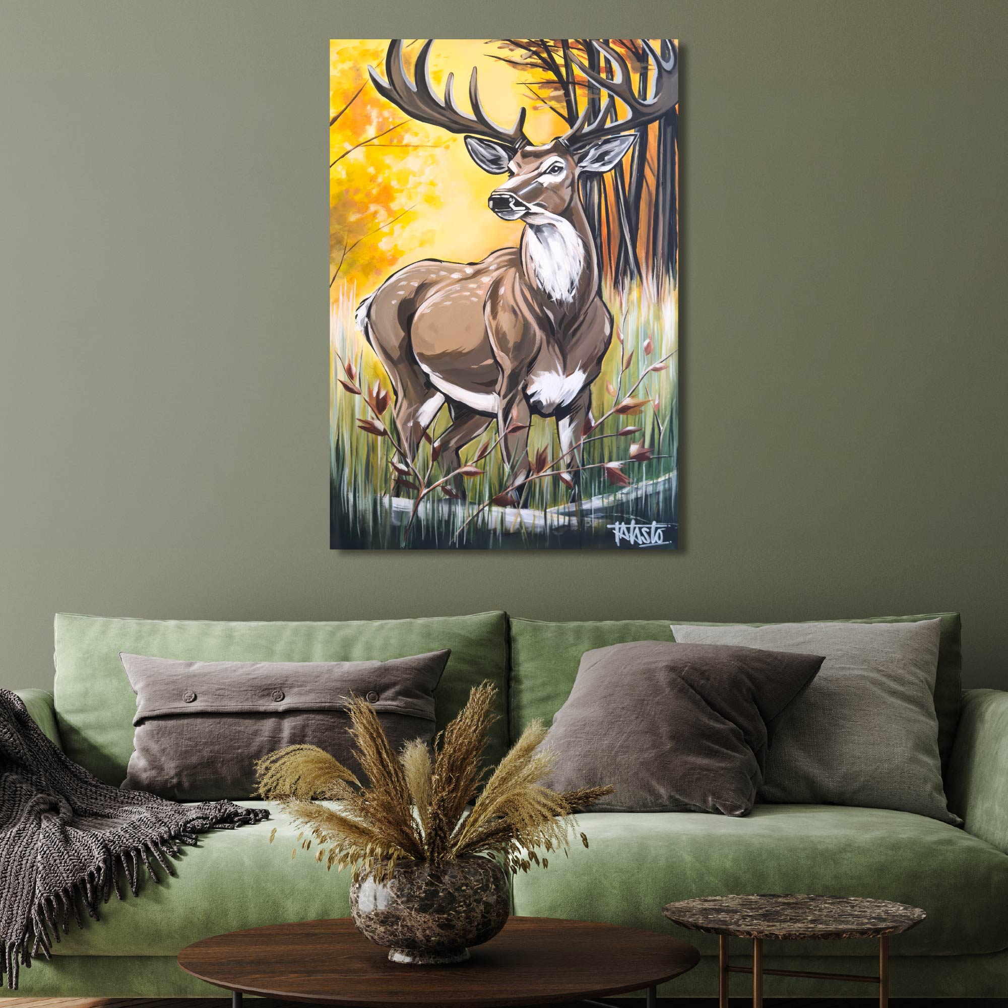Deer - Todd Laslo Collection - Gallery Wrapped Canvas