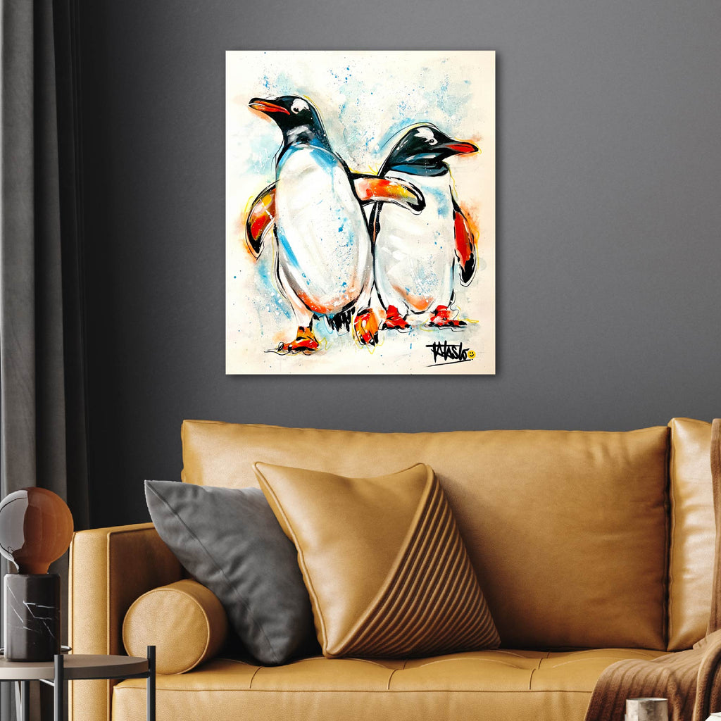 Penguins - Gallery Wrapped Canvas - Todd Laslo Collection