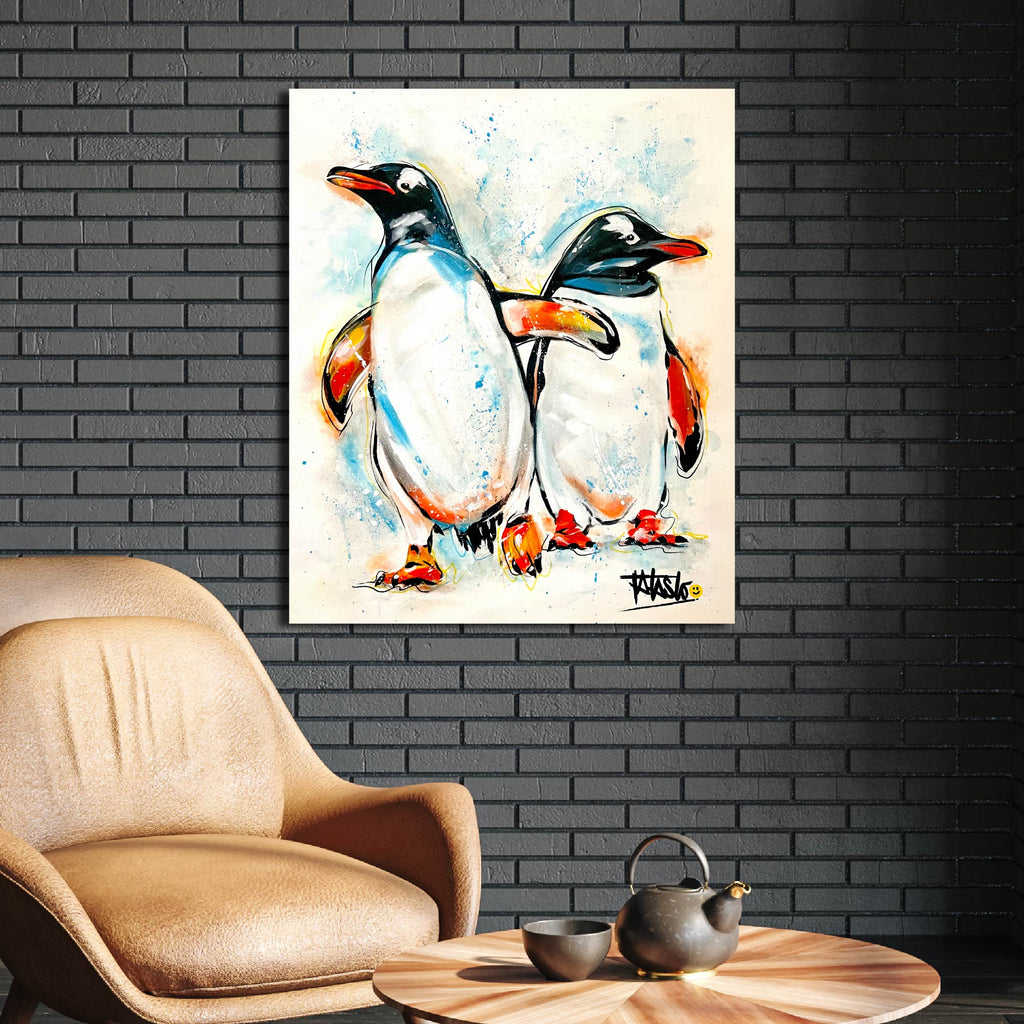 Penguins - Gallery Wrapped Canvas - Todd Laslo Collection