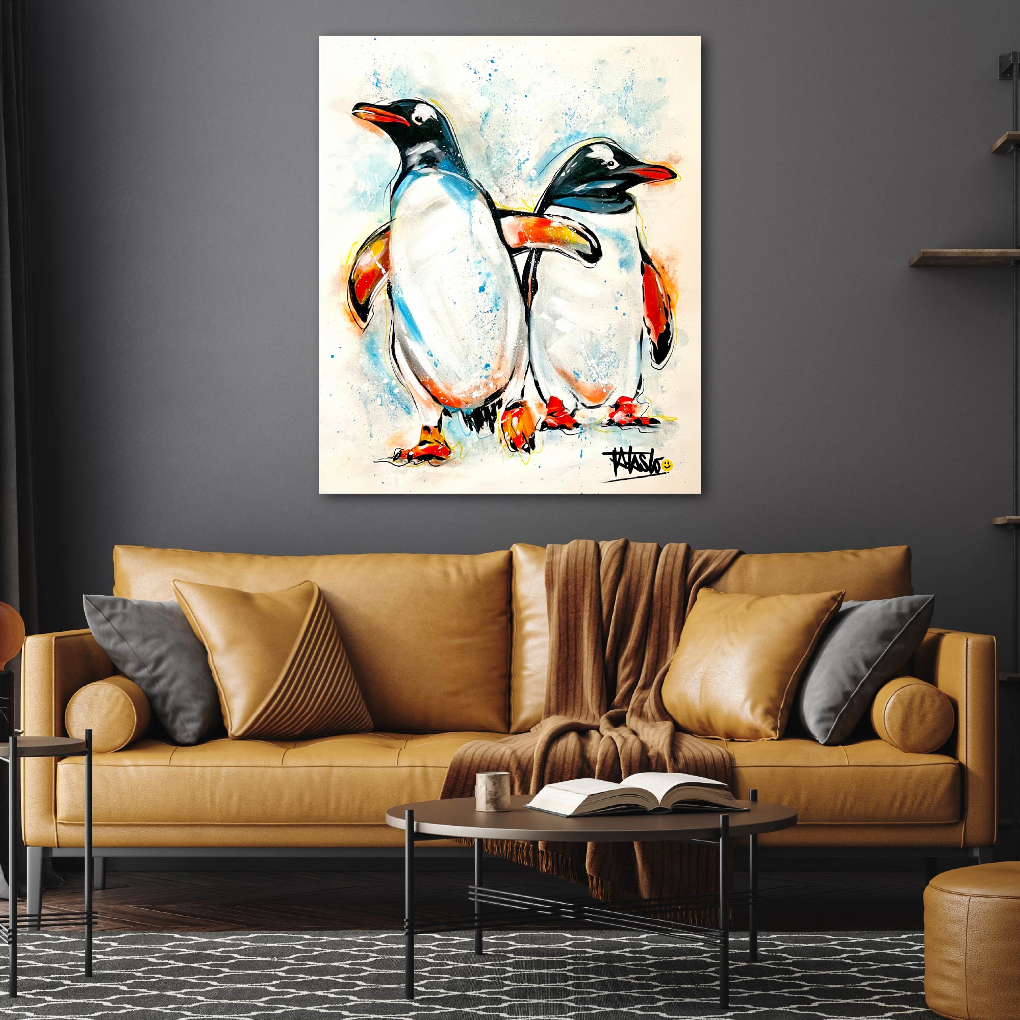 Penguins - Gallery Wrapped Canvas - Todd Laslo Collection