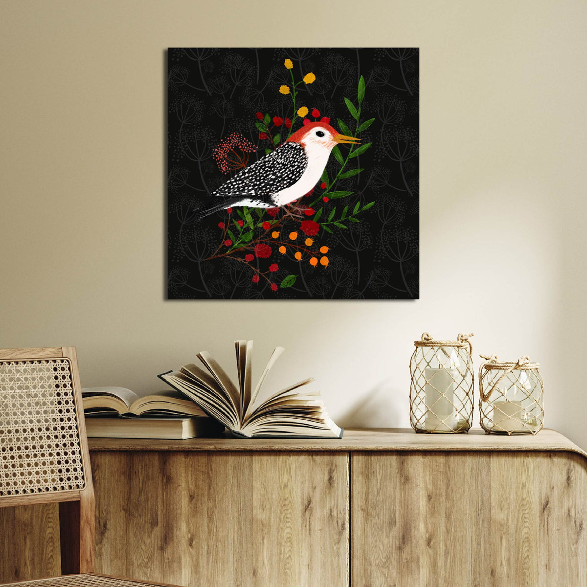 Woodpecker - Gallery Wrapped Canvas - Michelle Ingari Collection