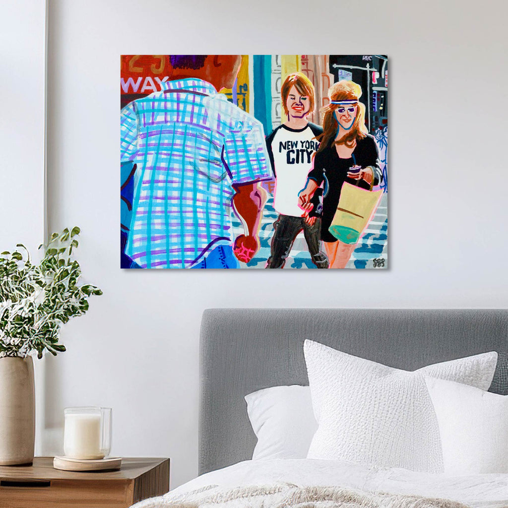 Headband on Broadway - Gallery Wrapped Canvas - Steve Spencer Collection