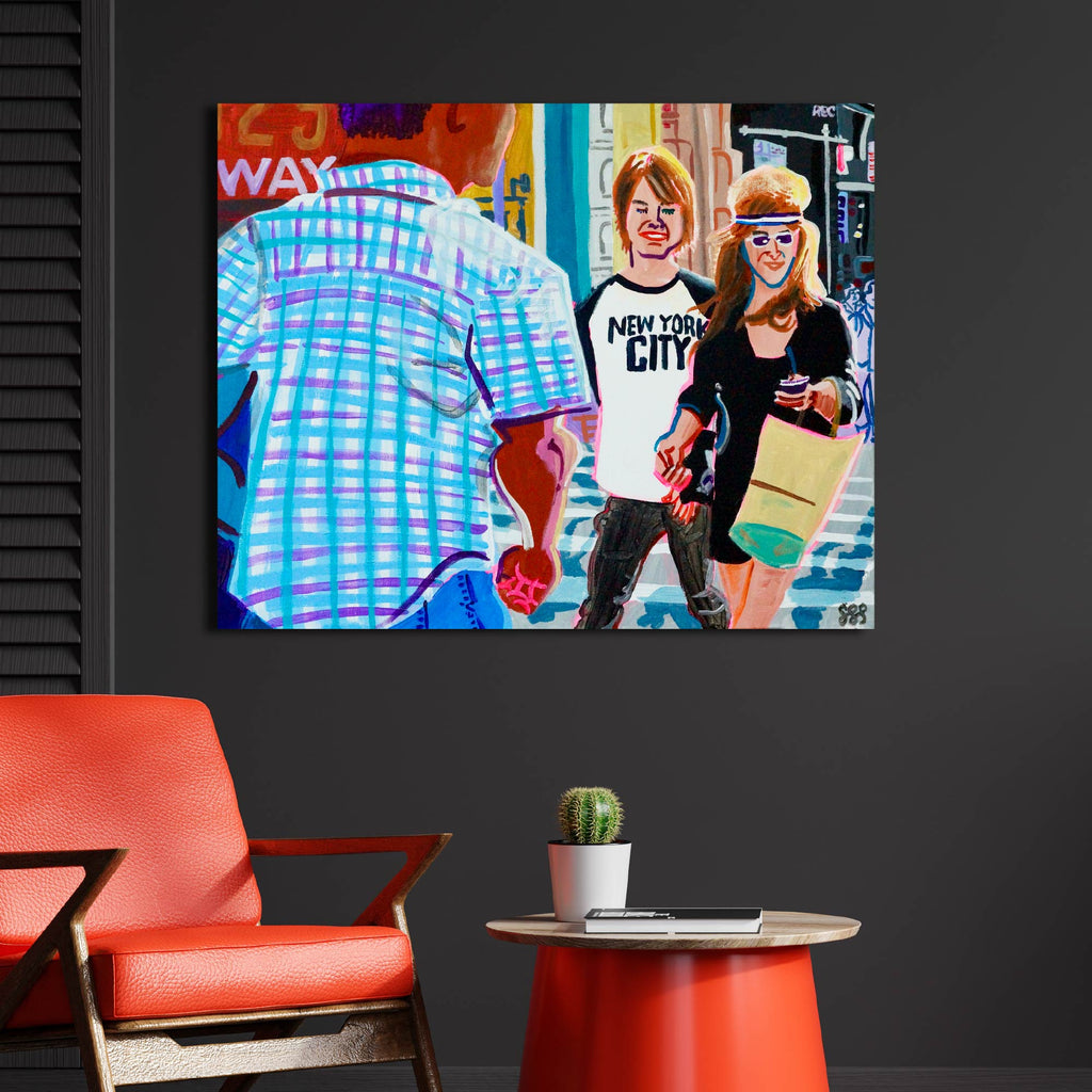 Headband on Broadway - Gallery Wrapped Canvas - Steve Spencer Collection