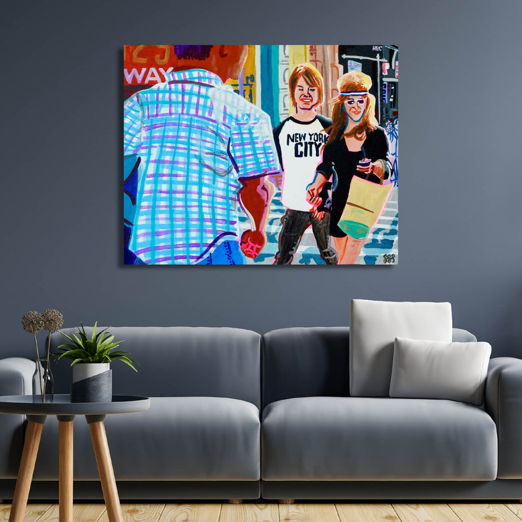 Headband on Broadway - Gallery Wrapped Canvas - Steve Spencer Collection