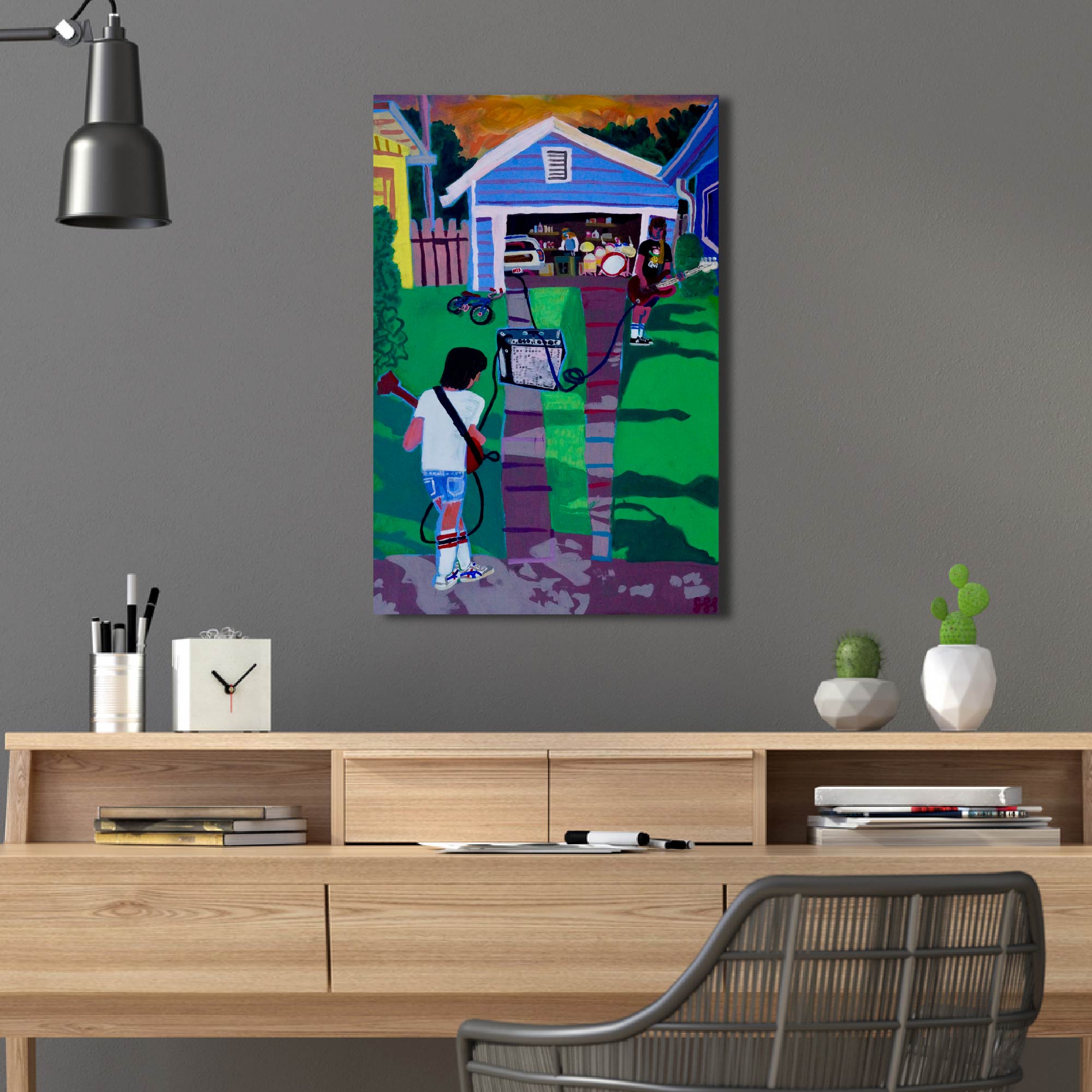 Garage Band - Gallery Wrapped Canvas - Steve Spencer Collection
