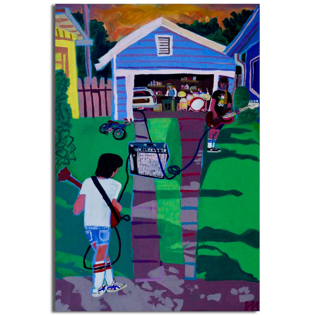 Garage Band - Gallery Wrapped Canvas - Steve Spencer Collection