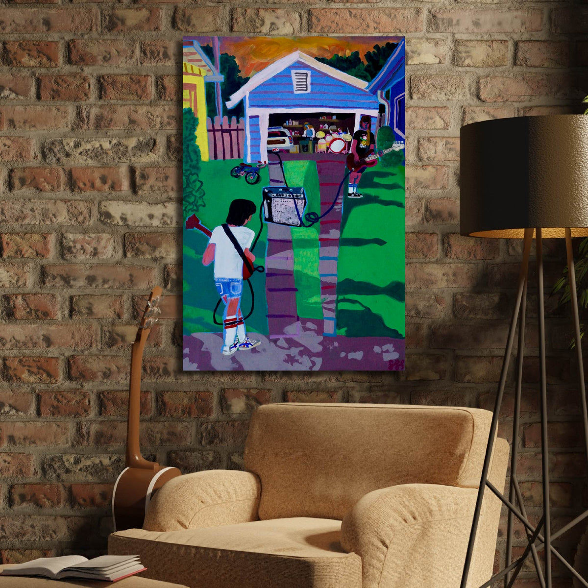 Garage Band - Gallery Wrapped Canvas - Steve Spencer Collection