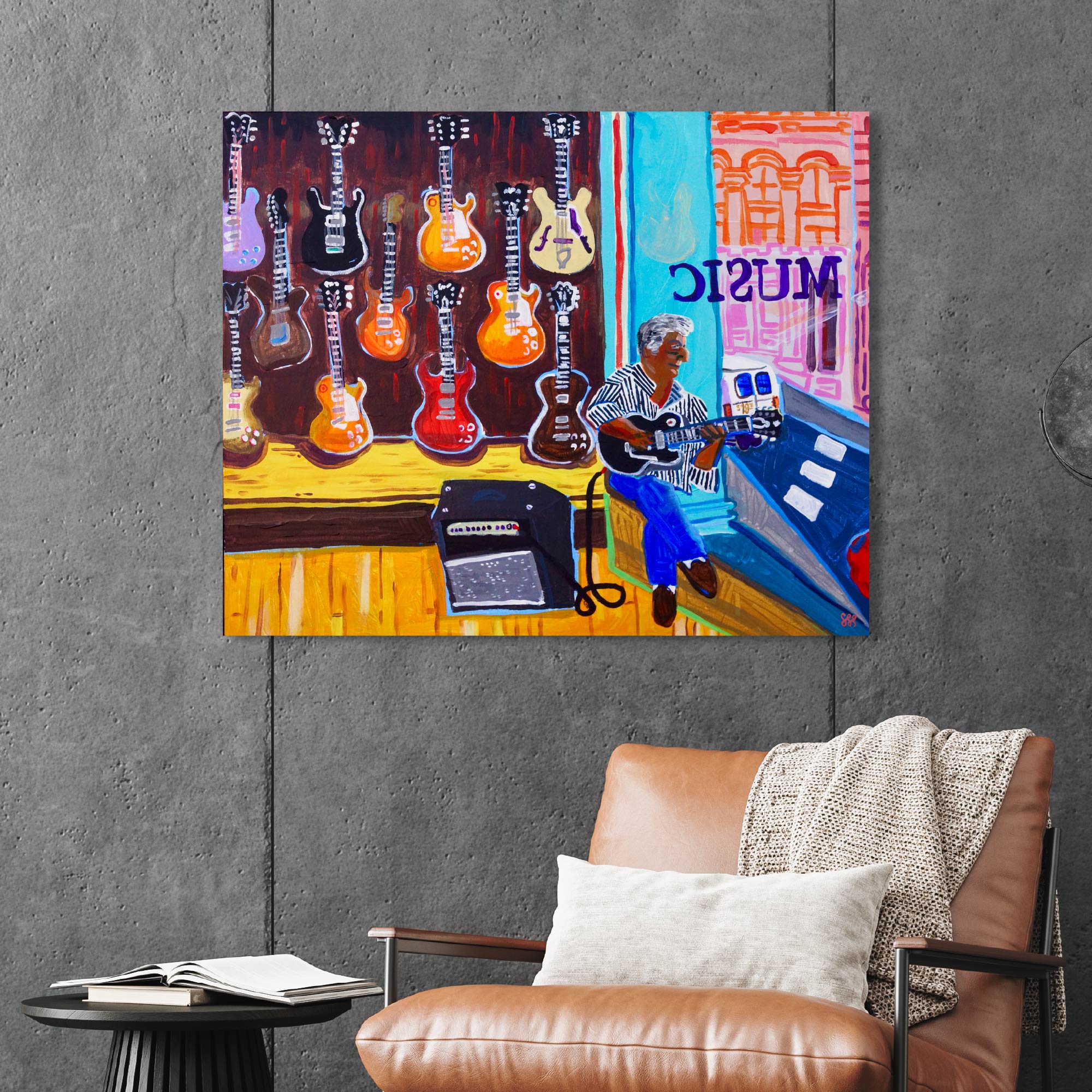 Music Store - Gallery Wrapped Canvas - Steve Spencer Collection