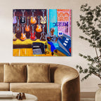 Music Store - Gallery Wrapped Canvas - Steve Spencer Collection