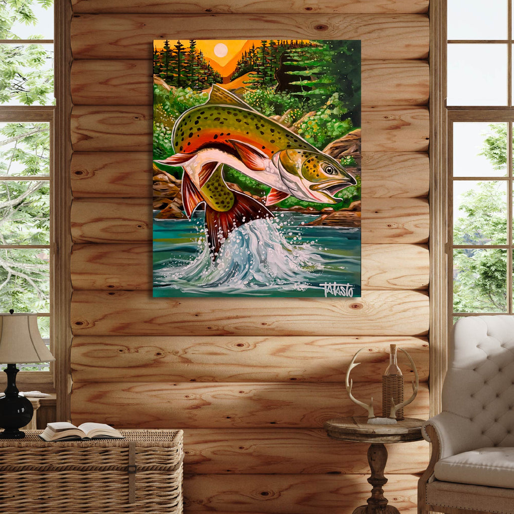 Trout River - Todd Laslo Collection - Gallery Wrapped Canvas