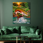 Trout River - Todd Laslo Collection - Gallery Wrapped Canvas
