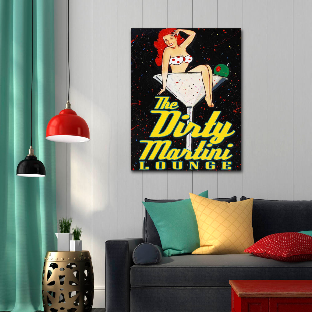 Studio Series - Dirty Martini Lounge I - Gallery-Wrapped Canvas Wall Art