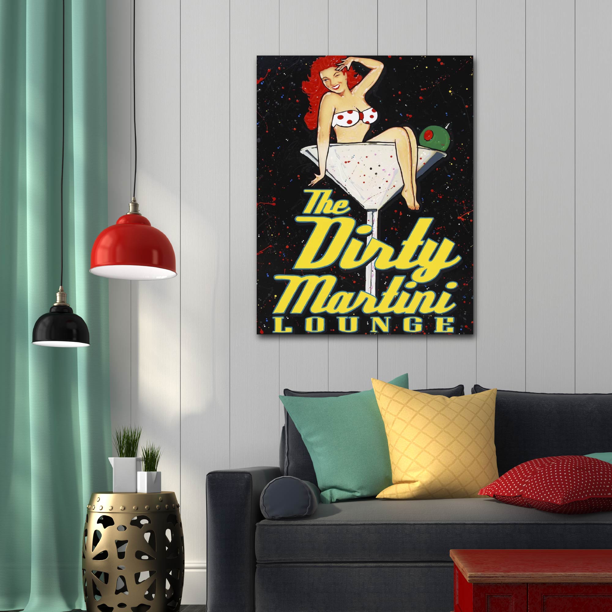 Studio Series - Dirty Martini Lounge I - Gallery-Wrapped Canvas Wall Art