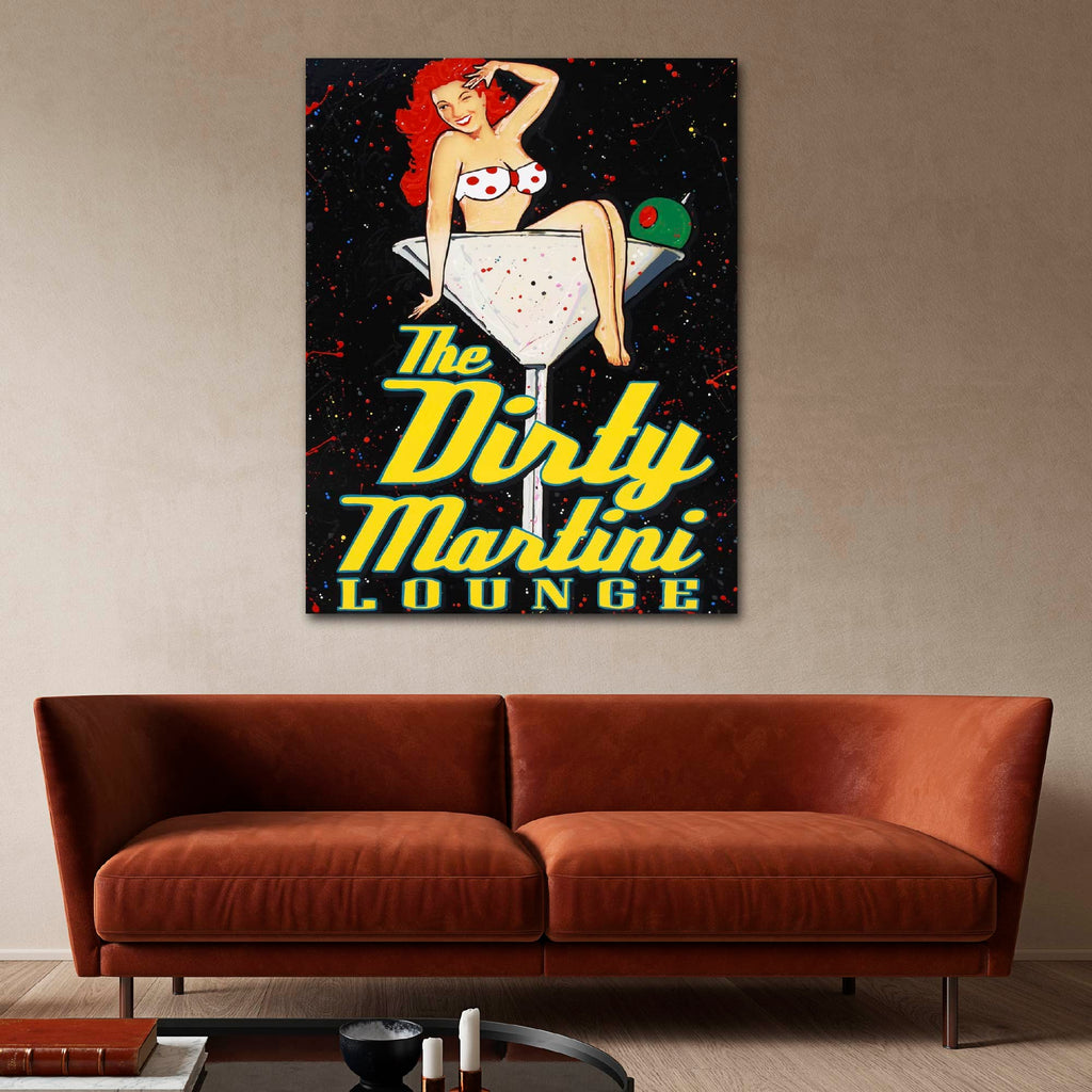 Studio Series - Dirty Martini Lounge I - Gallery-Wrapped Canvas Wall Art