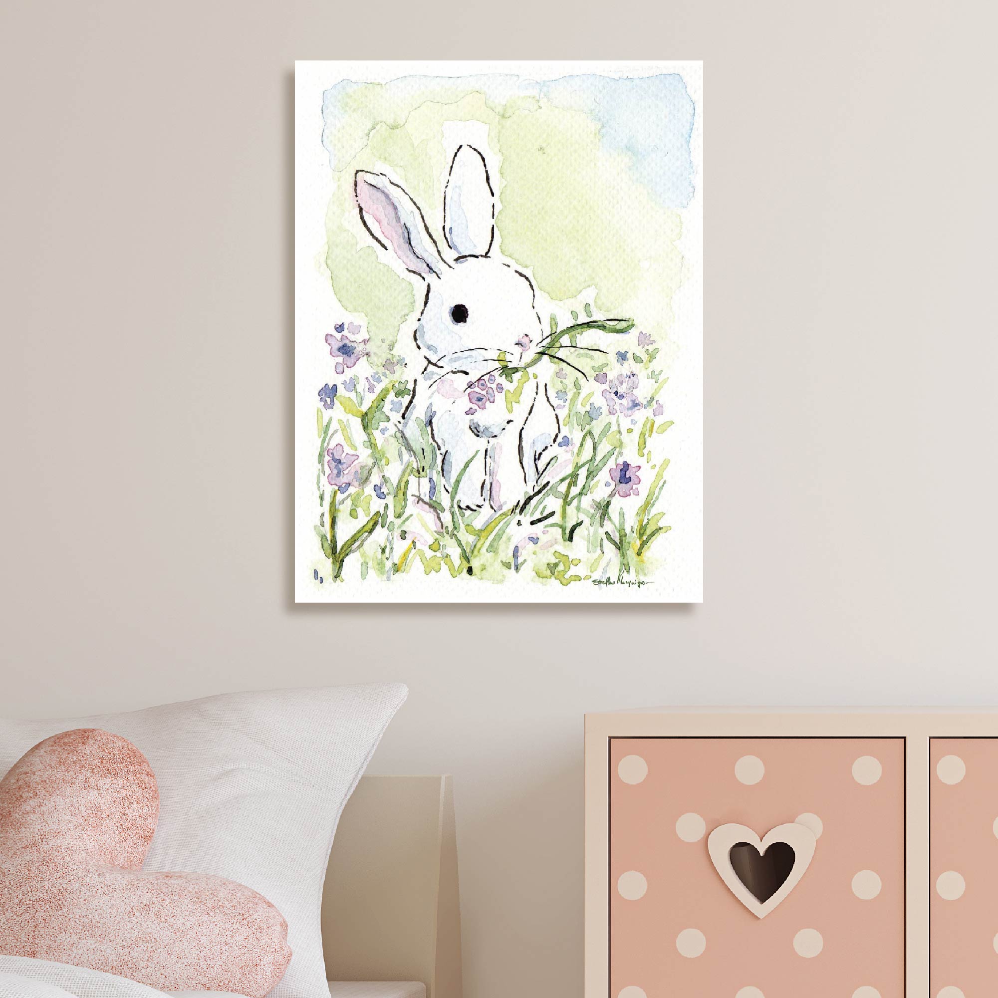 Bunny Gallery-Wrapped Canvas Wall Art