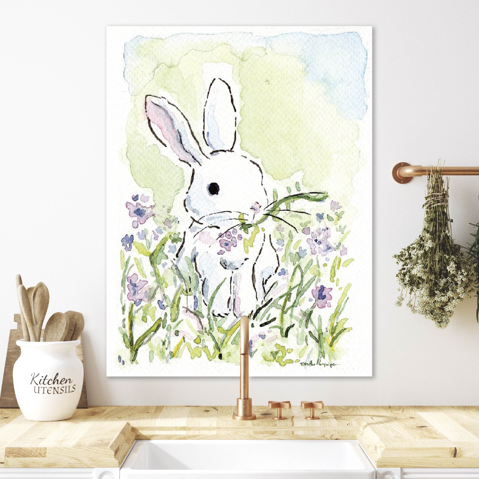 Bunny Gallery-Wrapped Canvas Wall Art