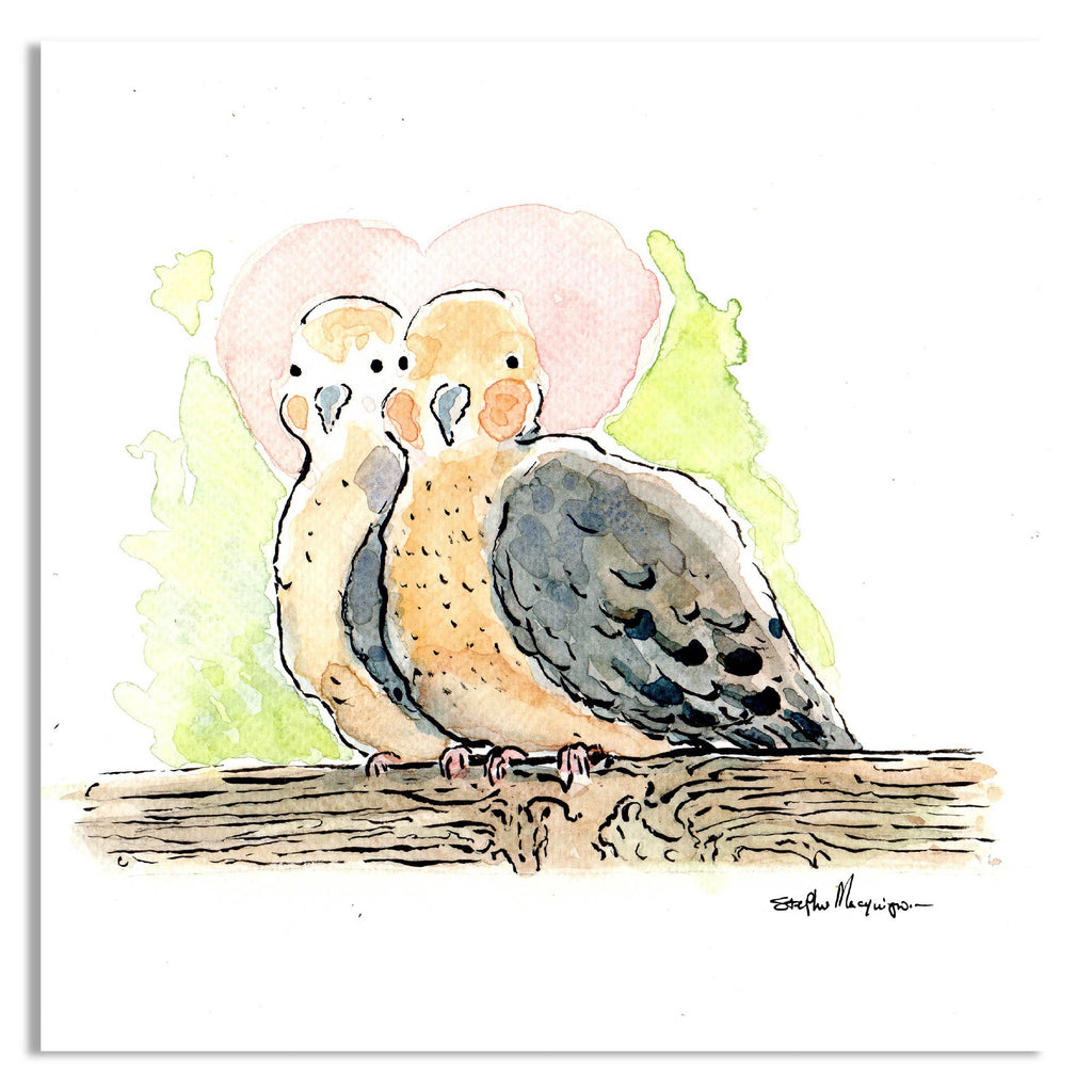 Lovebirds - Gallery Wrapped Canvas - Stephen Macquignon Collection