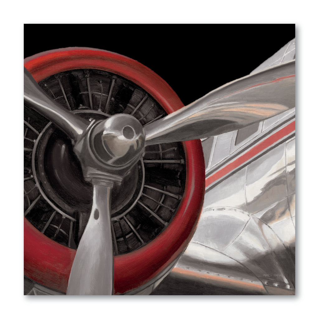 Travel by Air Dark II Gallery-Wrapped Canvas Wall Art