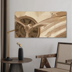 Travel by Air II Sepia Gallery-Wrapped Canvas Wall Art