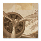 Travel by Air III Sepia Gallery-Wrapped Canvas Wall Art