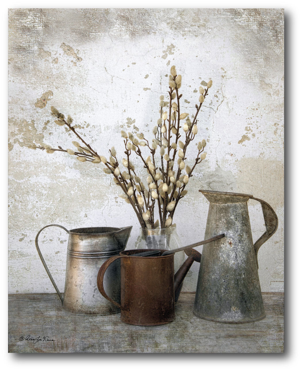 Three Watering Cans - Gallery Wrapped Canvas