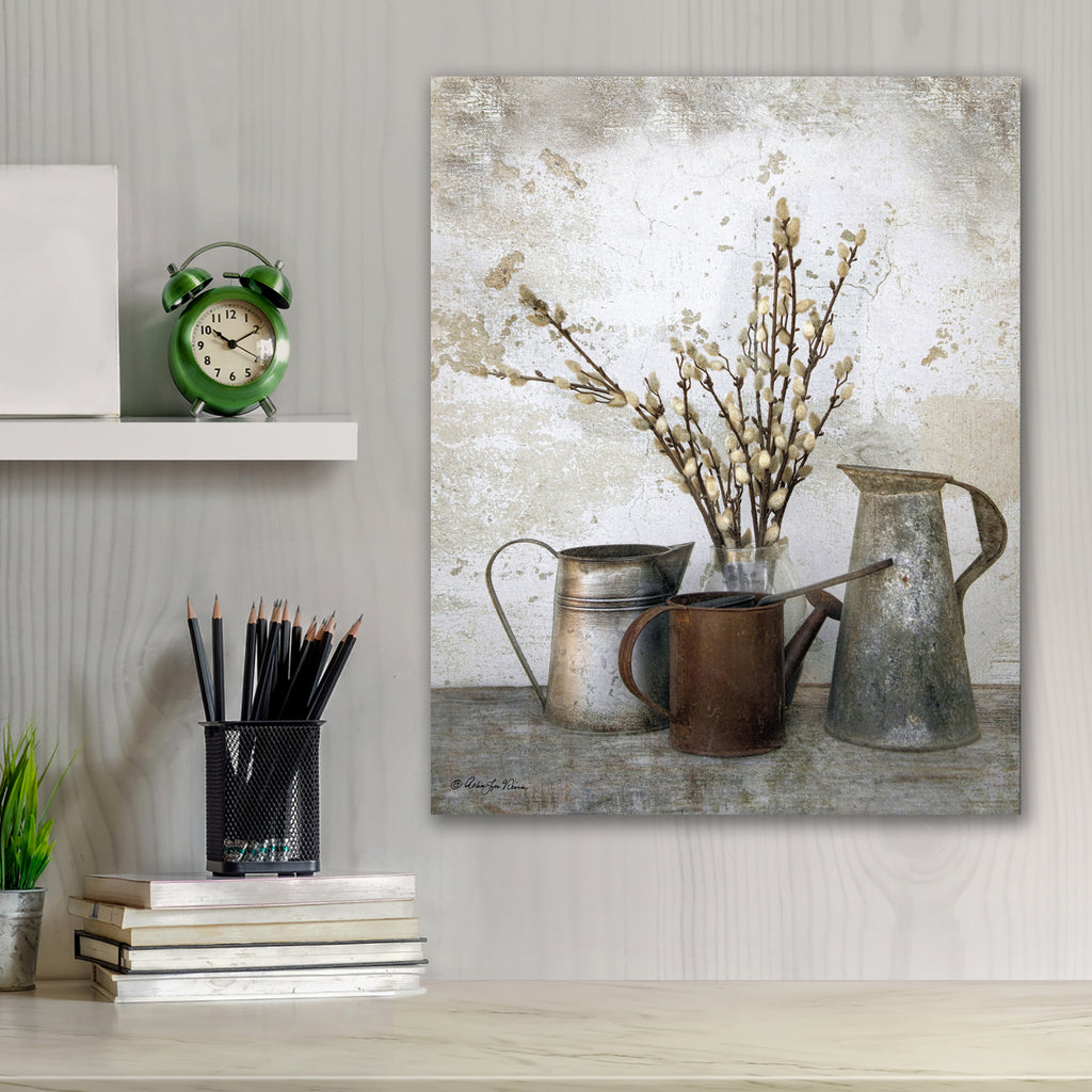 Three Watering Cans - Gallery Wrapped Canvas