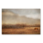 Grazing at Sunset Gallery-Wrapped Canvas Wall Art