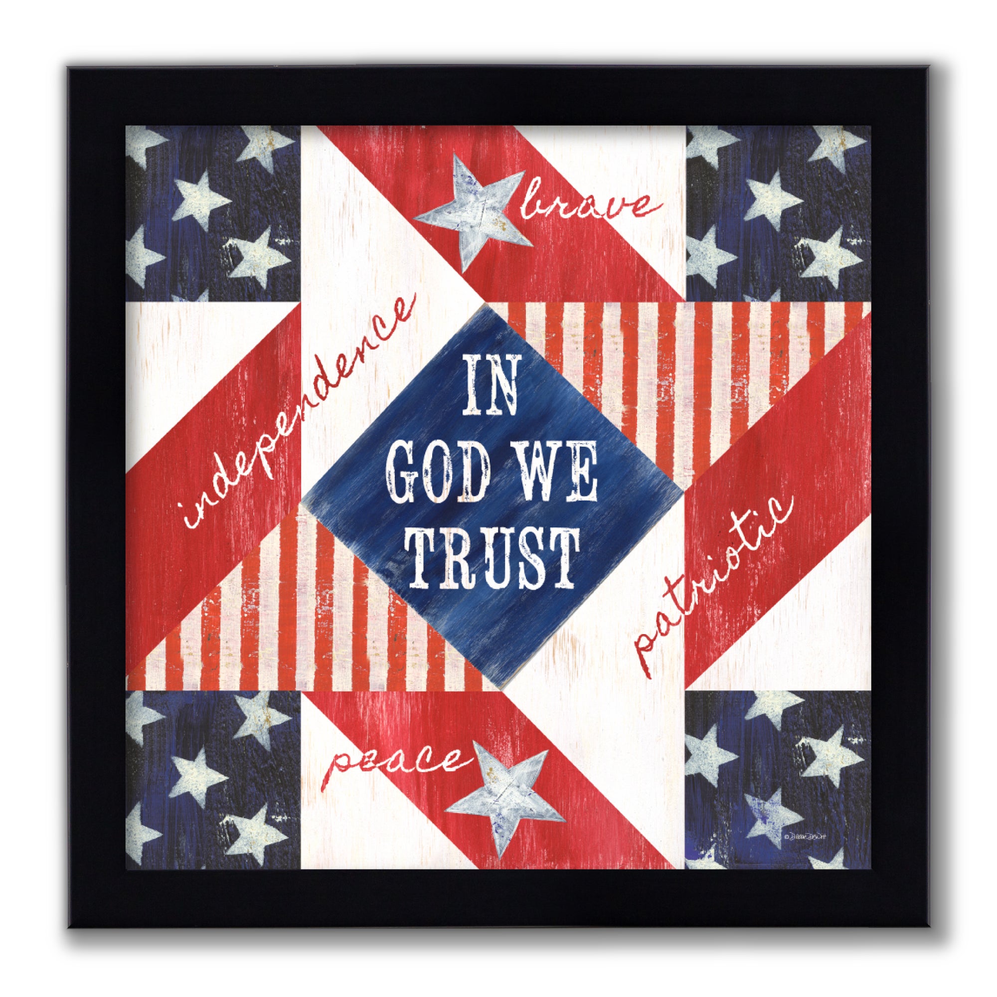 Celebrate 250 Patriotic Framed Artboard with Wounded Warrior Project