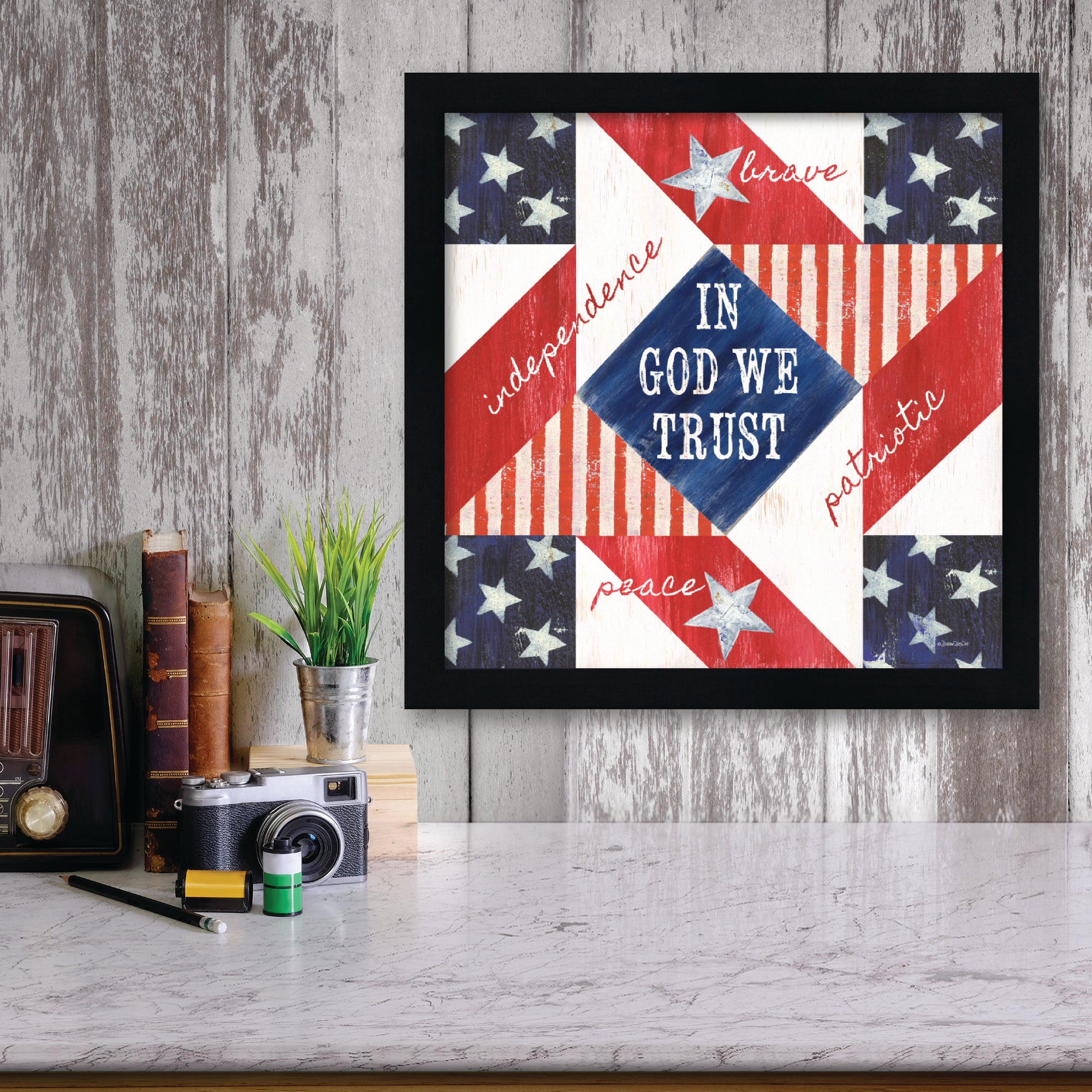 Celebrate 250 Patriotic Framed Artboard with Wounded Warrior Project