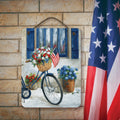 Celebrate 250 Patriot Bike II Hanging Wooden Artboard with Twine - Wounded Warrior Project