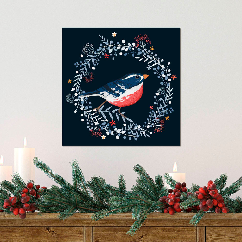 Winter Wreath Wooden Artboard Decor