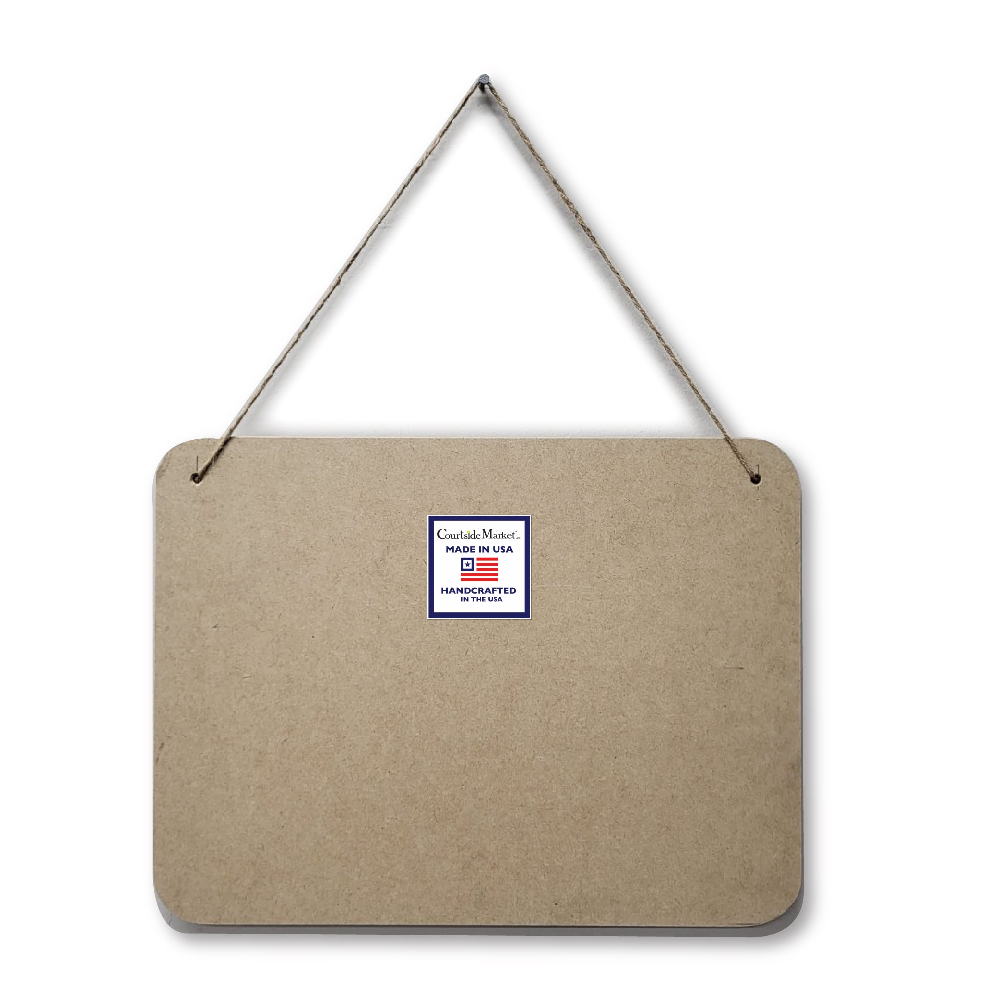 Celebrate 250 Land of the Free Hanging Wooden Artboard with Twine - Wounded Warrior Project