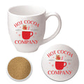 Mrs Claus Cocoa 16 oz Artisan Ceramic Mug & Coaster Set