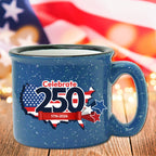 Celebrate 250 USA 19 oz Artisan Ceramic Mug with Wounded Warrior Project