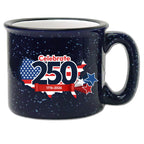 Celebrate 250 USA 19 oz Artisan Ceramic Mug with Wounded Warrior Project